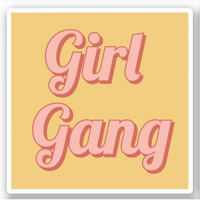 Girl Gang Aufkleber (Vorderseite)