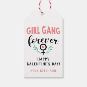 Girl Gang Forever Galentinstag Tag Geschenkanhänger