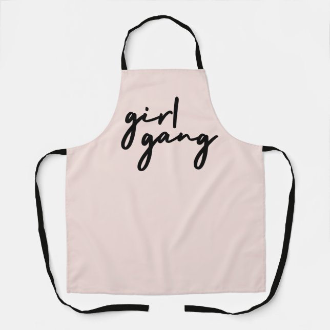 Girl Gang | Muttertogter Niedlich, rosa Schürze (Vorderseite)