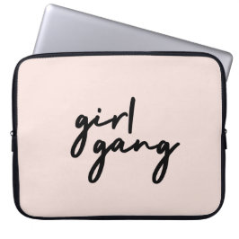 Girl Gang | Niedlich Pink Girl Power Moderner Femi Laptopschutzhülle