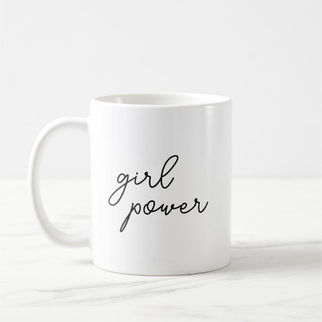 Girl Gang Stylish Modern Feminist Girl Power  Kaffeetasse (Links)