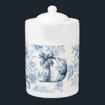 Girl GDads Light Blue Chinoiserie Porcelain Teapot<br><div class="desc">Girl Dads Light Blue Chinoiserie Porcelain Teapot</div>