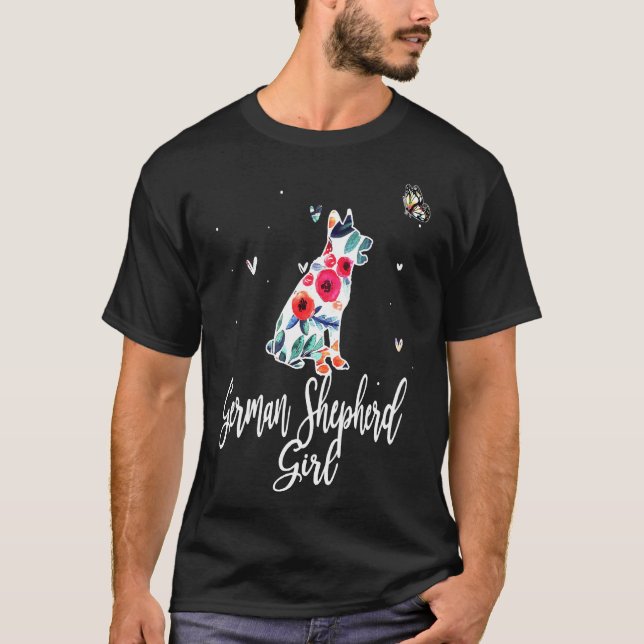 Girl German Shepherd T-Shirt (Vorderseite)