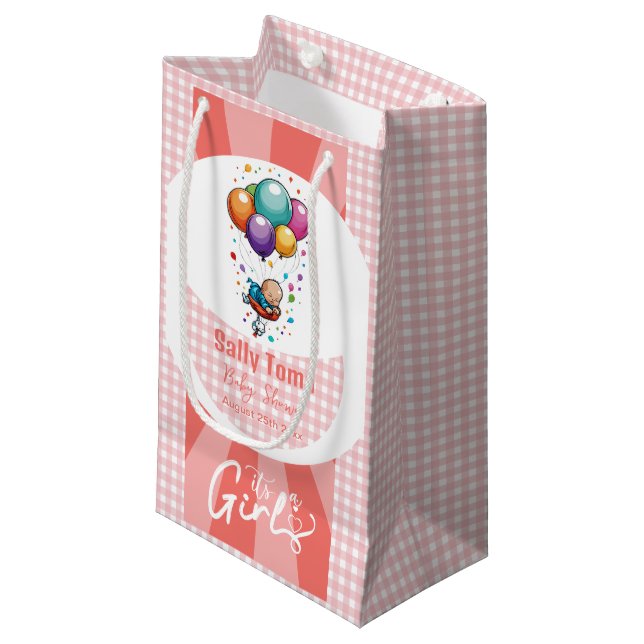 Girl-Geschenktasche Kleine Geschenktüte (Vorderseite Schrägansicht)