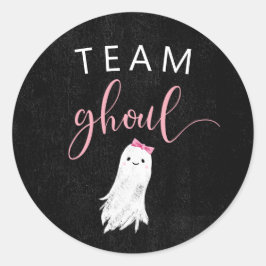 Girl Ghost Gender Offenlegung Party Abstimmung Runder Aufkleber