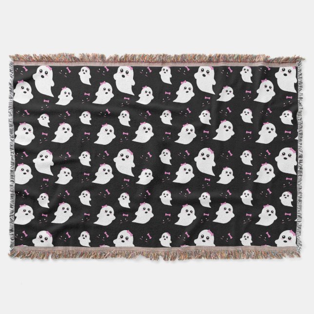 Girl Ghost Pattern Decke (Vorderseite)