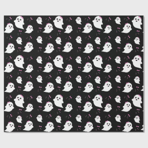 Girl Ghost Pattern Geschenkpapier