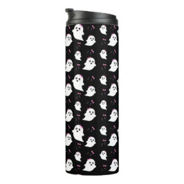 Girl Ghost Pattern Thermosbecher