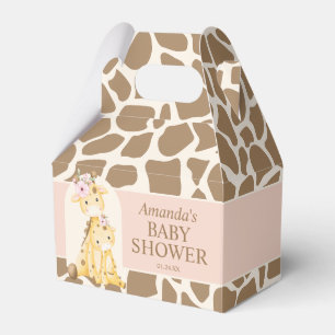 Girl Giraffe Baby Duschbox Geschenkschachtel