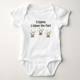 Girl Girl Boy Triplets, Triplet Babies Geschenkide Baby Strampler