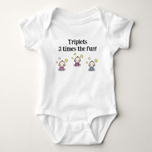 Girl Girl Boy Triplets, Triplet Babies Geschenkide Baby Strampler