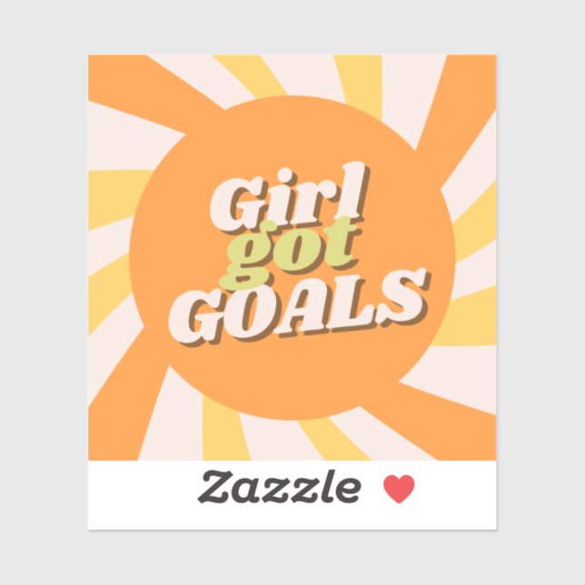 Girl Goals Sticker (Blatt)