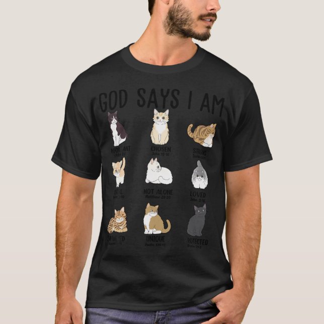 Girl God sagt, ich bin Niedlich Ca Jesus Women Tee (Vorderseite)