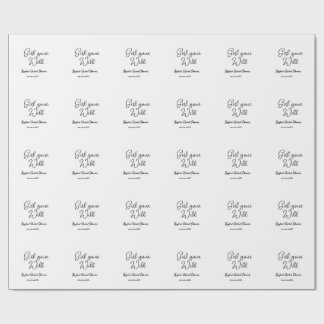 Girl gone wild bridal shower name date simple mini geschenkpapier