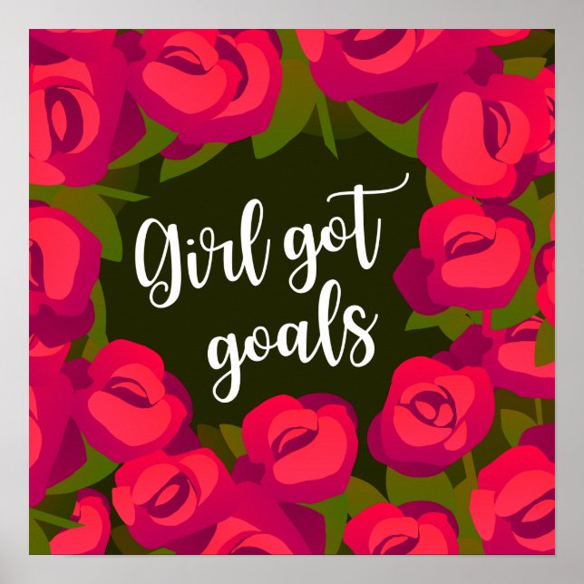 Girl got Goals Poster (Vorne)