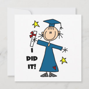 Girl Graduate Ankündigung