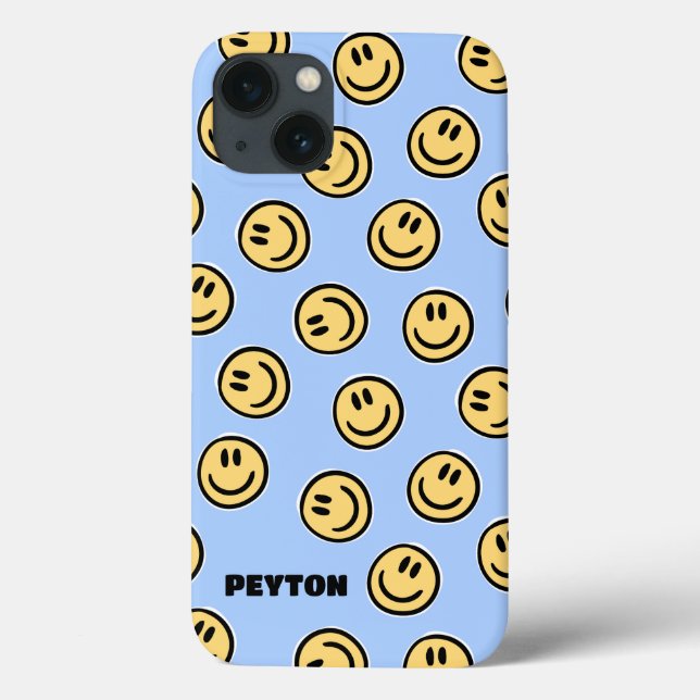 Girl Happy Smile Face Preppy Phone Case (Rückseite)