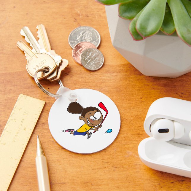 Girl Hockey Player Schlüsselanhänger (Von Creator hochgeladen)