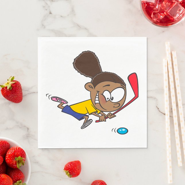 Girl Hockey Player Serviette (Von Creator hochgeladen)