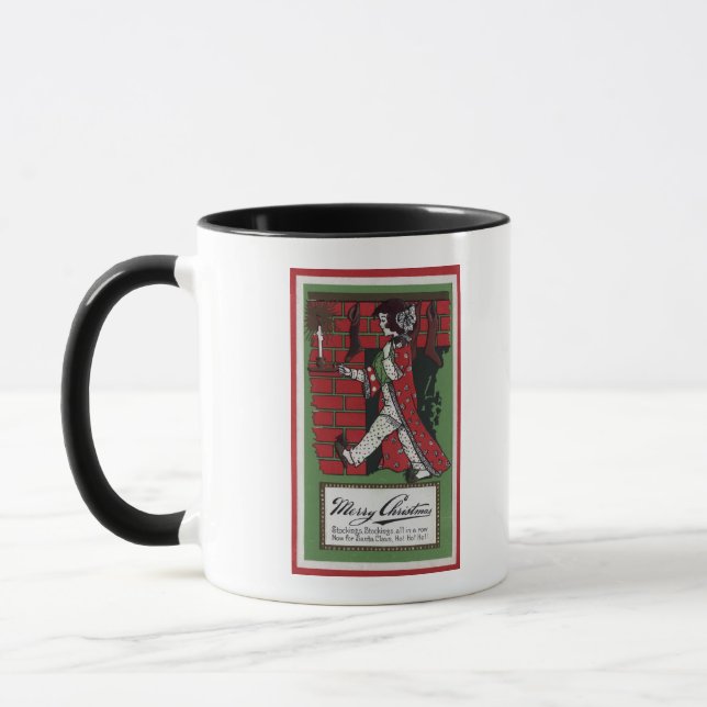 Girl Holding Doll und Candlestick Tasse (Links)