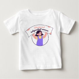 Girl Holup a Sign Lila Baby T-shirt