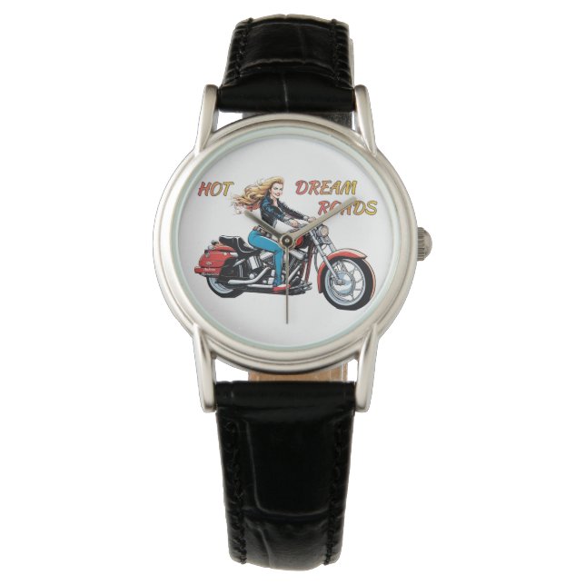 Girl Hot Dream Roads Armbanduhr (Vorderseite)