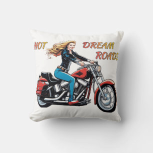 Girl Hot Dream Roads Kissen