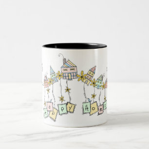 Girl Housewarming Happy Zuhause Gift Zweifarbige Tasse