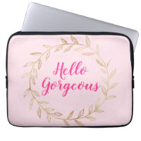 Girl Hübsch Blush Pink Hallo Großartiger Goldschre