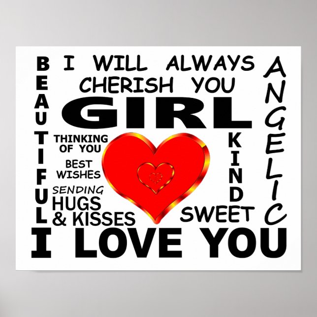 Girl I Liebe You Poster (Vorne)
