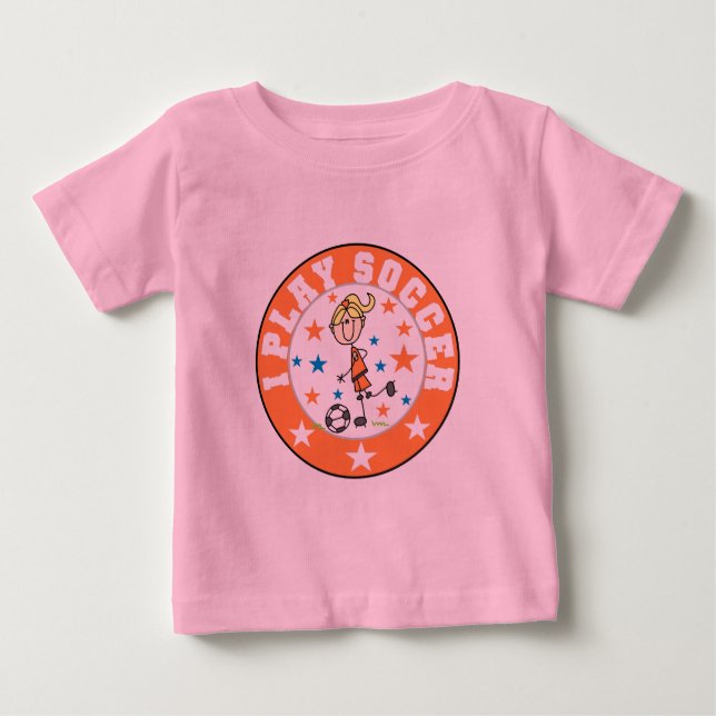 Girl I Play T-shirts et cadeaux de soccer (Devant)