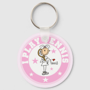 Girl I Play Tennis Tshirts und Geschenke Schlüsselanhänger