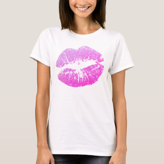 Girl-Imitate Glitzer Lila Lips - Tank Top (Vorderseite)