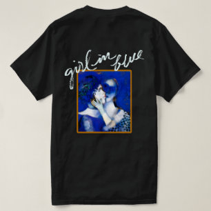GIRL IN BLAU UNISEX T - SHIRT