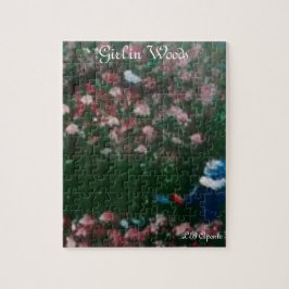 Girl in Woods jigsaw puzzle