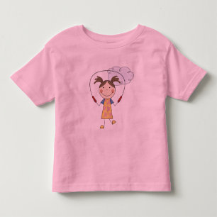 Girl Jumping Rope T - Shirt und Geschenke