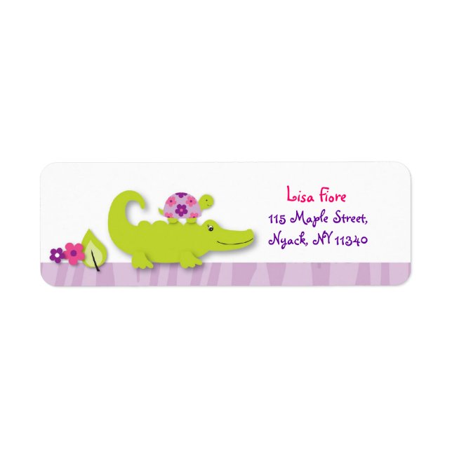 Girl Jungle Alligator Schildkrötenadressen (Vorne)