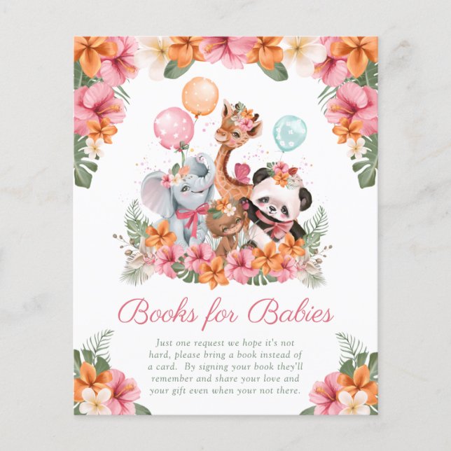 Girl Jungle Safari Bücher für Babys (Vorderseite)
