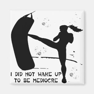 Girl Kickboxing MIXED MARTIAL ARTS Weckte sich nic Magnet