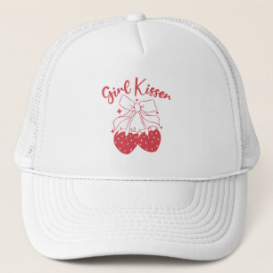 Girl Kisser Niedlich Coquette Strawberry Lesbian P Truckerkappe