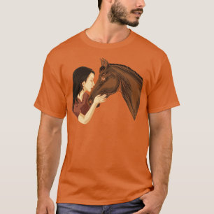 Girl Küssen Reiten T-Shirt