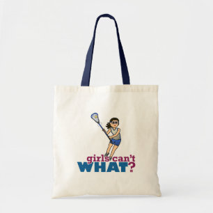 Girl Lacrosse Player in Blue Tragetasche