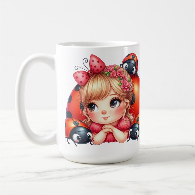 Girl Ladybug Kaffeetasse (Links)