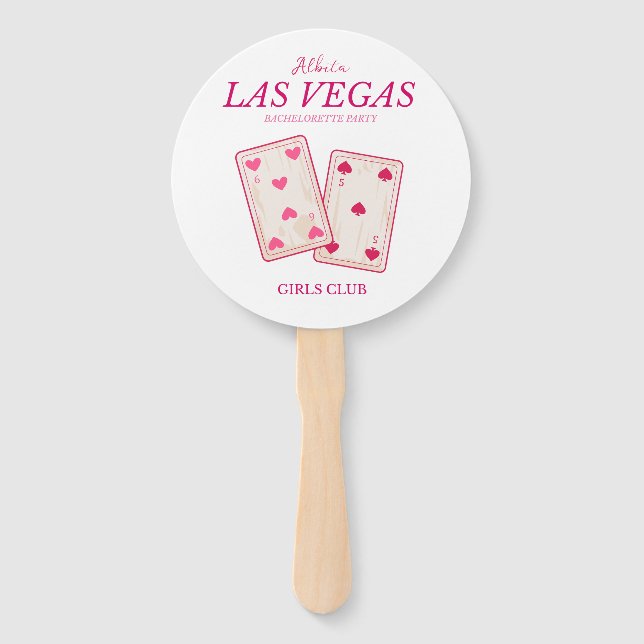 Girl-las-vegas-Junggeselinnen-Abschied Fächer (Vorderseite)