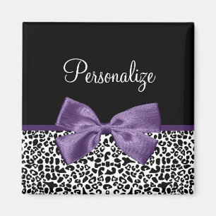 Girl Leopard drucken Hübsche Lila Multifunktionsle Magnet
