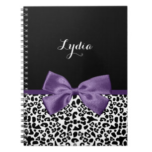 Girl Leopard drucken Hübsche Lila Multifunktionsle Notizblock