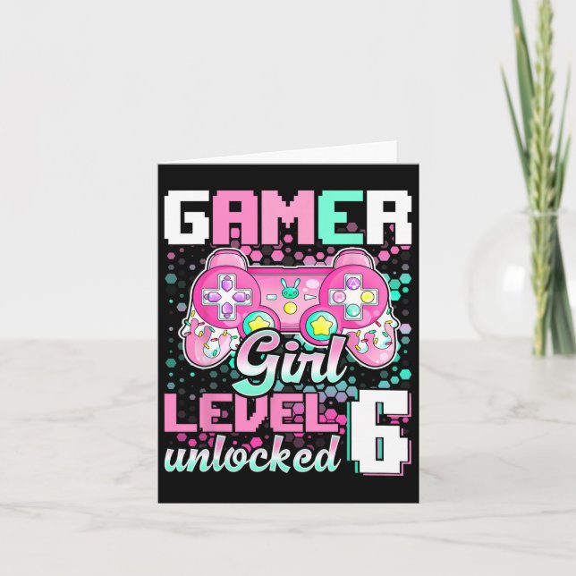 Girl Level 6 unverschlossenes Videospiel 6. Geburt Karte (Vorderseite)
