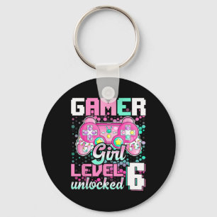 Girl Level 6 unverschlossenes Videospiel 6. Geburt Schlüsselanhänger
