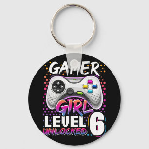 Girl Level 6 unverschlossenes Videospiel 6. Geburt Schlüsselanhänger