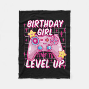 Girl Level Unlock Video Game Geburtstagsgeschenke Fleecedecke